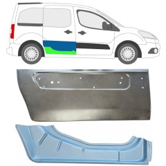 Reperaturka drzwi przesuwnych wewnętrzna + zewnętrzna do Citroen Berlingo 2008-2018 / Prawa 17086