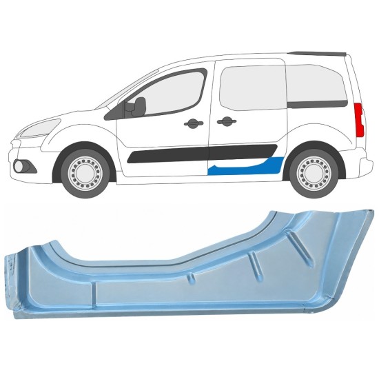 Reperaturka drzwi przesuwnych wewnętrzna do Citroen Berlingo 2008-2018 / Lewa 17071