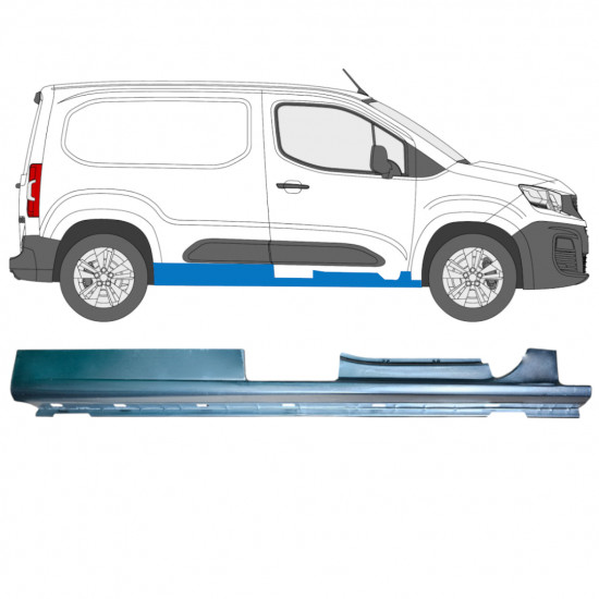 Pełny próg do Peugeot Partner 2018-2023 / Prawa 12878