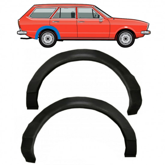 Reperaturka błotnika tylnego do VW Passat B1 1973-1980 / Lewa+Prawa / Zestaw 10962