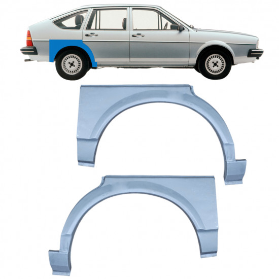 Reperaturka błotnika tylnego do VW Passat B2 1980-1988 / Lewa+Prawa / Zestaw 10472