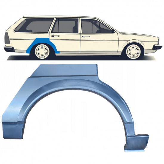 Reperaturka błotnika tylnego do VW Passat B2 1980-1988 / Prawa 7110