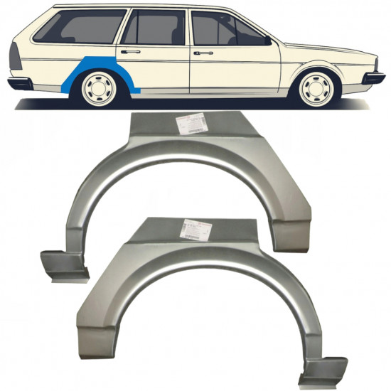 Reperaturka błotnika tylnego do VW Passat B2 1980-1988 / Lewa+Prawa / Zestaw 9605