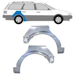 Reperaturka błotnika tylnego do Volkswagen Passat B3 1988-1993 / Lewa+Prawa / COMBI / Zestaw 14521