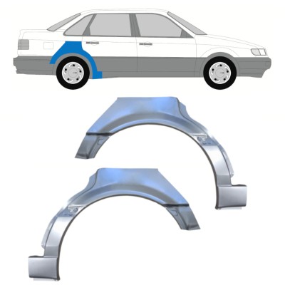 Reperaturka błotnika tylnego do Volkswagen Passat B4 1993-1996 / Lewa+Prawa / Zestaw 16082