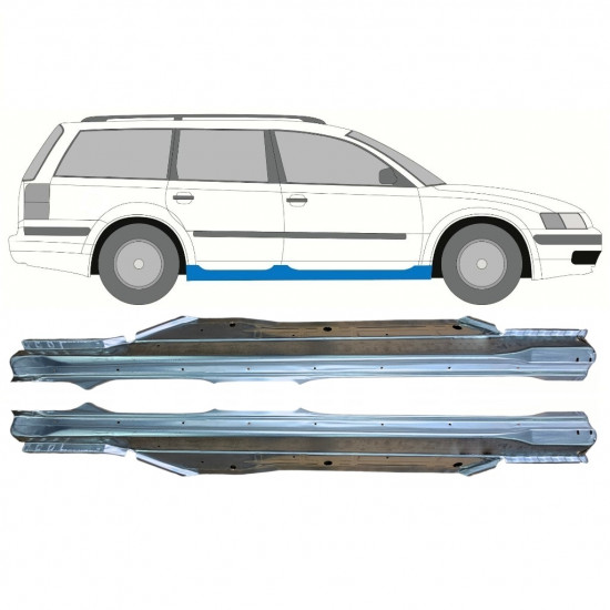 Pełny próg do VW Passat B5 1996-2005 / Lewa+Prawa / Zestaw 9689