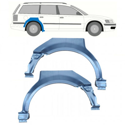 Reperaturka błotnika tylnego do VW Passat B5 1996-2005 / Lewa+Prawa / Zestaw 9688