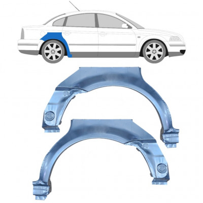 Reperaturka błotnika tylnego do VW Passat B5 1996-2005 / Lewa+Prawa / Zestaw 10407