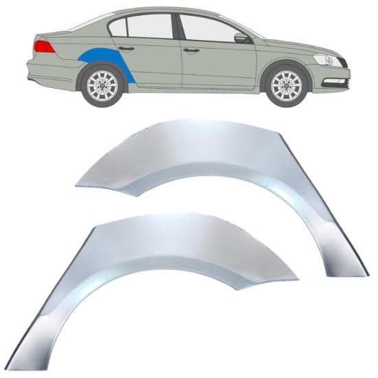 Reperaturka błotnika tylnego do Volkswagen Passat B7 2010-2015 / Lewa+Prawa / Zestaw 16354