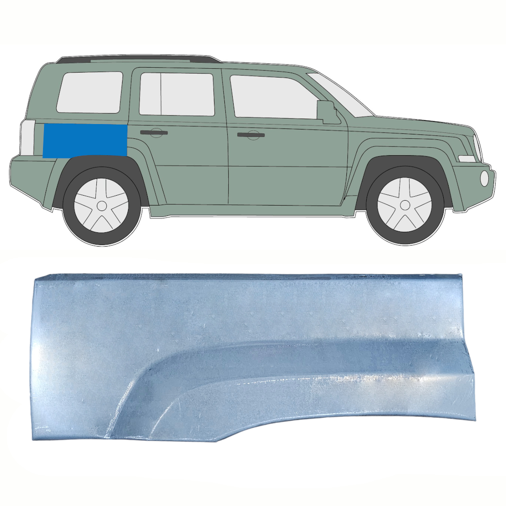 Reperaturka Błotnika Tylnego Do Jeep Patriot 2006- / Prawa 10303