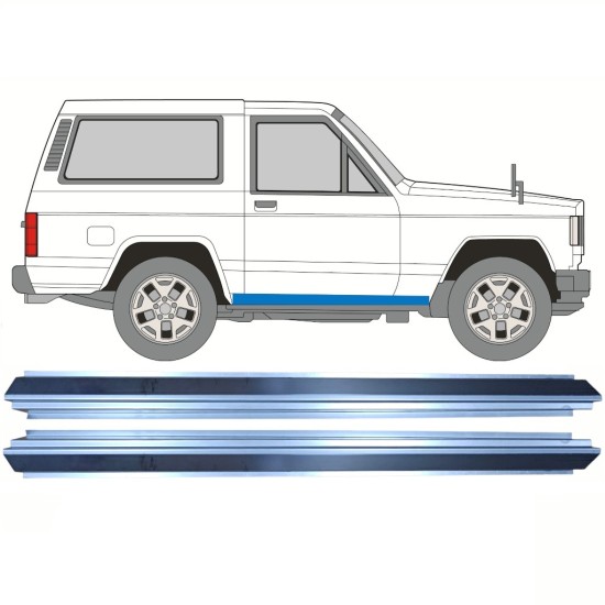 Reperaturka progu do Nissan Patrol K160 1979-1990 / Lewa+Prawa / Zestaw 16291