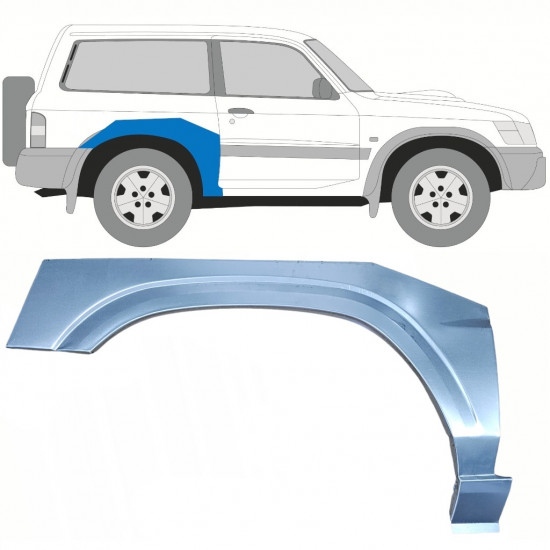 Reperaturka błotnika tylnego do Nissan Patrol 1997-2009 / Prawa 10218