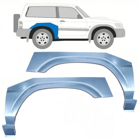 Reperaturka błotnika tylnego do Nissan Patrol 1997-2009 / Lewa+Prawa / Zestaw 10220