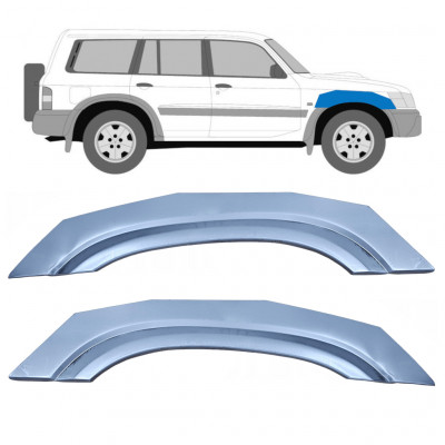 Reperaturka błotnika przedniego do Nissan Patrol 1997-2009 / Lewa+Prawa / Zestaw 10573