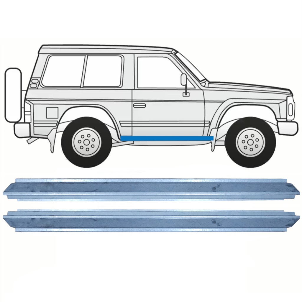 Reperaturka Progu Do Nissan Patrol 1990-1997 / Lewa = Prawa (Symetryczny) / Zestaw 10465