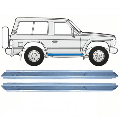 Reperaturka progu do Nissan Patrol 1990-1997 / Lewa = Prawa (symetryczny) / Zestaw 10465