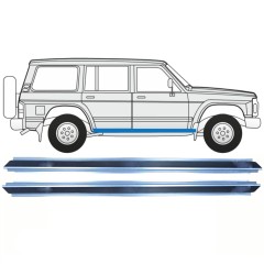 Reperaturka progu do Nissan Patrol Y60 GY60 1990-1997 / Lewa = Prawa (symetryczny) / Zestaw 10312