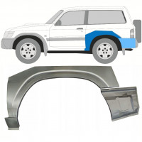 Reperaturka błotnika tylnego do Nissan Patrol 1997-2009 / Lewa / Zestaw 10799