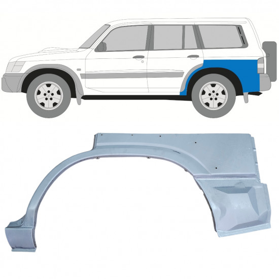 Reperaturka błotnika tylnego do Nissan Patrol 1997-2009 / Lewa 12758