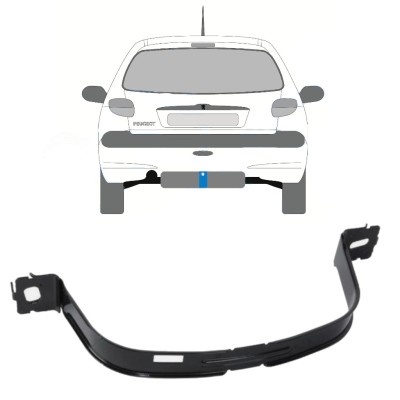Obejmy zbiornika paliwa do Peugeot 206 206+ 1998-2012 16013
