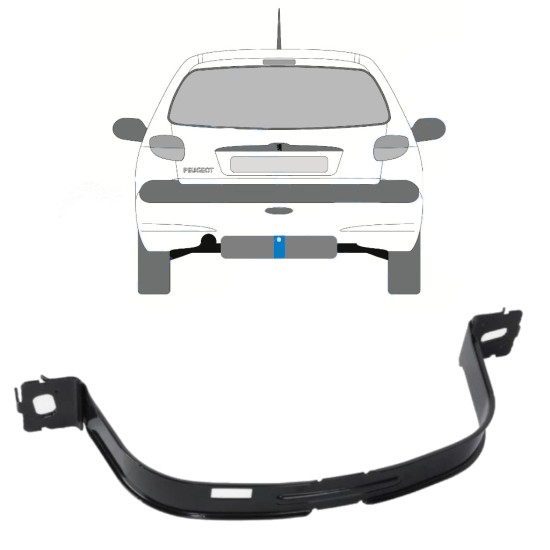 Obejmy zbiornika paliwa do Peugeot 206 206+ 1998-2012 16013