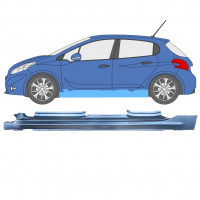 Reperaturka progu do Peugeot 208 2012-2019 / Lewa 11618