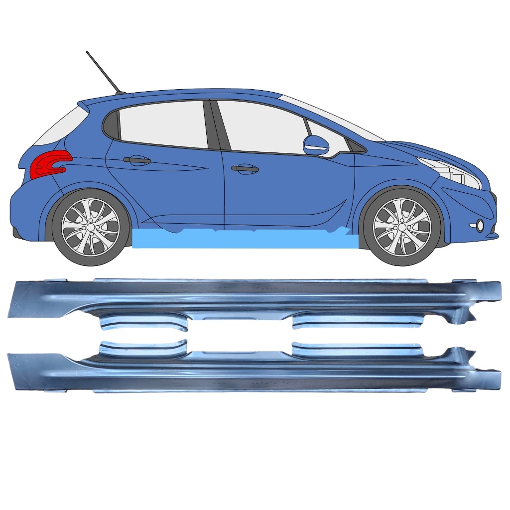 Reperaturka Progu Do Peugeot 208 2012-2019 / Zestaw 11619