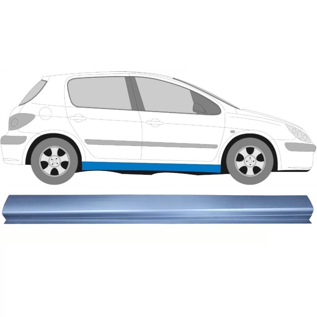 Reperaturka Progu Część Dolna Do Peugeot 307 2001-2008 / Prawa 8501