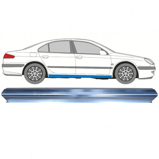 Reperaturka progu do Peugeot 607 1999-2010 / Lewa = Prawa (symetryczny) 10951