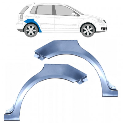 Reperaturka błotnika tylnego do VW Polo 2001-2009 / Lewa+Prawa / Zestaw 9222