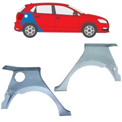 Reperaturka błotnika tylnego do Volkswagen Polo 2009-2017 / Lewa+Prawa / Zestaw 12670