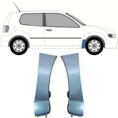 Reperaturka błotnika przedniego do Volkswagen Polo 1994-1999 / Lewa+Prawa / Zestaw 10264