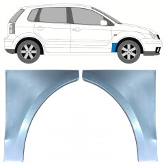 Reperaturka błotnika przedniego do Volkswagen Polo 2001-2009 / Lewa+Prawa / Zestaw 9733