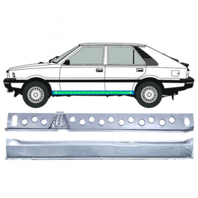 FSO POLONEZ 1978-2002 WEWNĘTRZNY + ZEWNĘTRZNY ZESTAW / REPERATURKA PROGU / LEWA STRONA