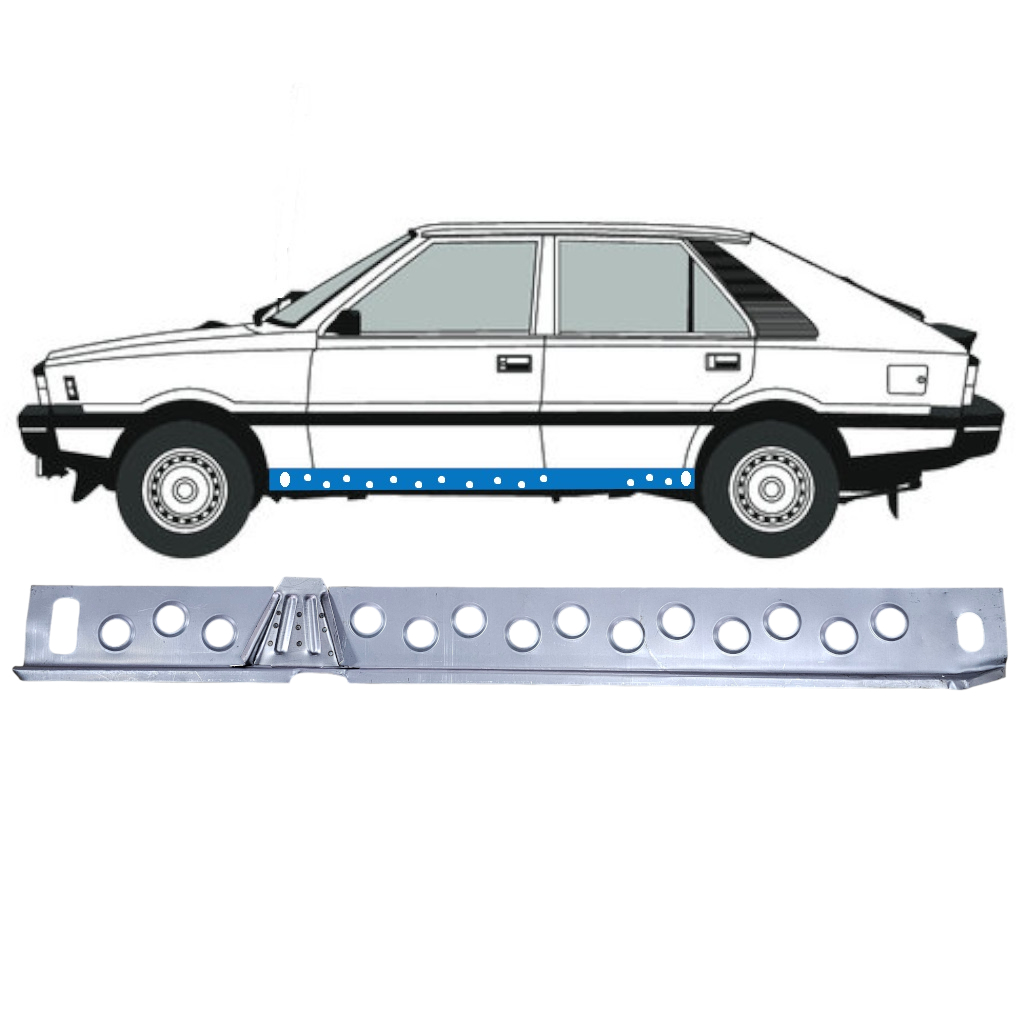 Reperaturka progu wewnętrzna do FSO Polonez 1978-2002 / Lewa 12535