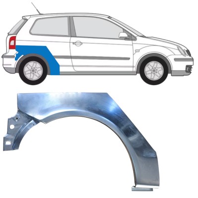 Reperaturka błotnika tylnego do Volkswagen Polo 2001-2009 / Prawa 16259