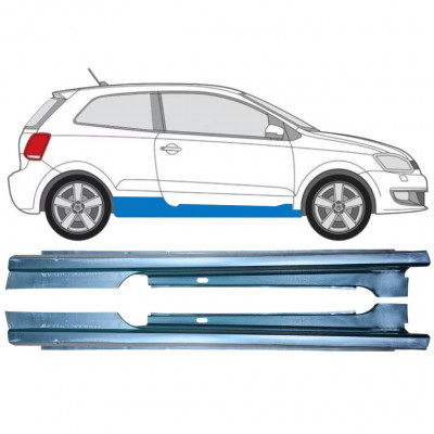 Pełny próg do Volkswagen Polo 2009-2017 / Lewa+Prawa / Zestaw 12861