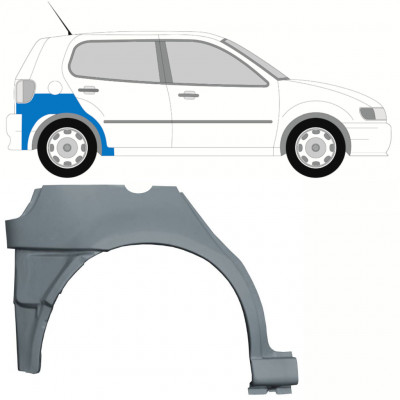 Reperaturka błotnika tylnego część dolna do VW Polo 1994-1999 / Prawa 10194