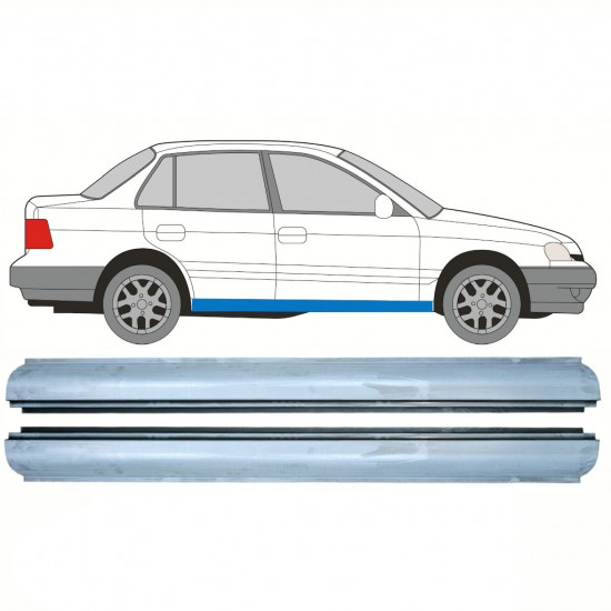 Reperaturka progu do Hyundai Pony Excel 1989-1995 / Lewa = Prawa (symetryczny) / Zestaw 10332