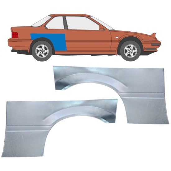 Reperaturka błotnika tylnego do Honda Prelude 1987-1992 / Lewa+Prawa / Zestaw 16363