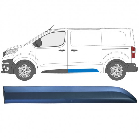 Listwa boczna tylna do Toyota Proace 2016- / Prawa 12821