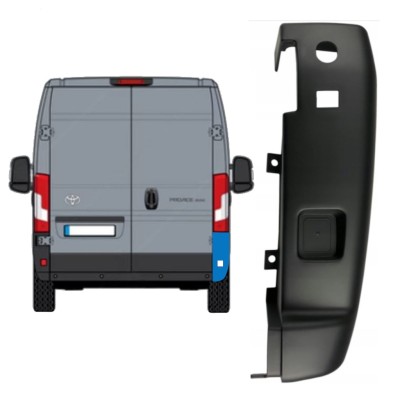 Narożnik zderzaka tylnego 180 stopni do Toyota Proace Max 2024- / Prawa 15940
