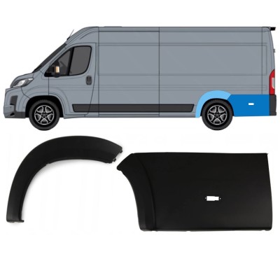 Zestaw listew błotnika tylnego do Toyota Proace Max 2024- / Lewa 15892