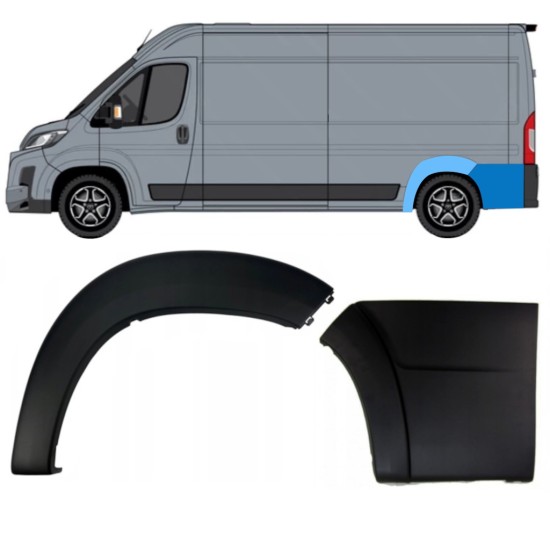 Listwa boczna tylna do Toyota Proace Max 2024- / Lewa 15910