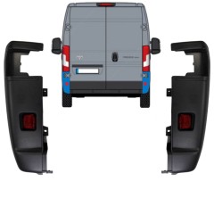 Narożnik zderzaka tylnego 270 stopni do Toyota Proace Max 2024- / Lewa+Prawa / Zestaw 15930