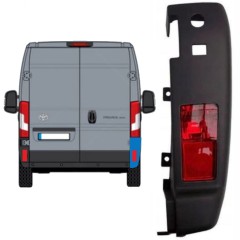 Narożnik zderzaka tylnego z lampą do Toyota Proace Max 2024- / Prawa 15937
