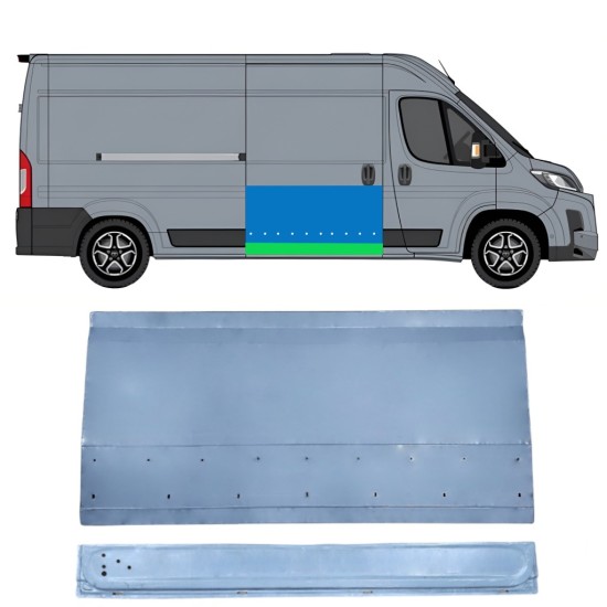 Reperaturka drzwi przesuwnych wewnętrzna + zewnętrzna do Toyota Proace Max 2024- / Prawa 16677