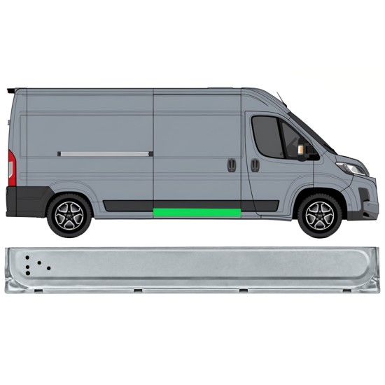Reperaturka drzwi przesuwnych wewnętrzna do Toyota Proace Max 2024- / Prawa 17046