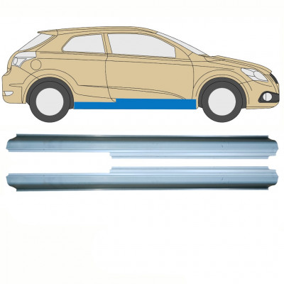 Reperaturka progu do Kia Pro Ceed 2006-2012 / Lewa+Prawa / Zestaw 10822