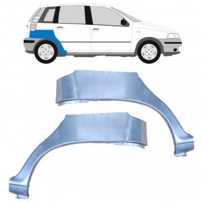 Reperaturka błotnika tylnego do Fiat Punto 1 1993-1999 / Lewa+Prawa / Zestaw 9687